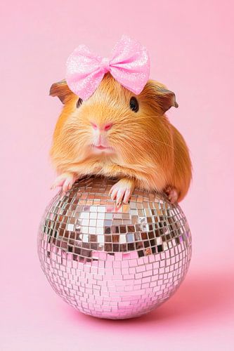 Gelukkige cavia in chill-modus