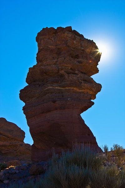 Roque Cinchado mit Sonnenstrahlen von Anja B. Schäfer