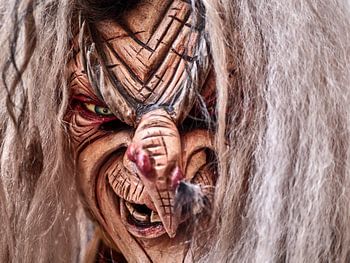 Krampus en gros plan