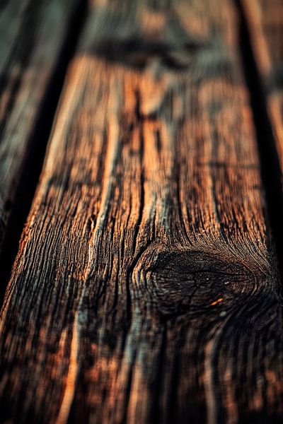 Houtstructuur met natuurlijke subtiliteiten van Poster Art Shop