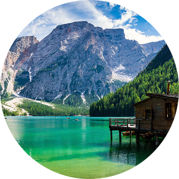 Dolomieten Zuid-Tirol , Lago di Braies , Pragser Wildsee van Reiner Würz / RWFotoArt