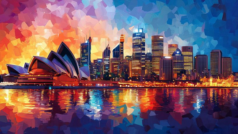 Harbour Bridge Blues - Kristalline Reflexion von MArt