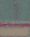 Lichtblauw, roze, wit. Kleurenveldschilderij geïnspireerd door Mark Rothko. van Dina Dankers thumbnail