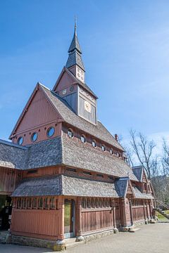 Noorse Staafkerk in Hahnenklee in het Harzgebergte van t.ART