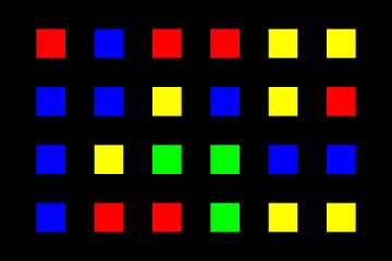 Nested | Center | 06x04 | N=01 | Random #01 | RGBY van Gerhard Haberern