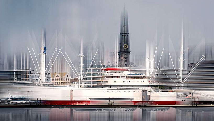 Hamburg abstract - Cap San Diego by Nicole Holz