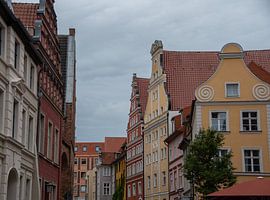 Wunderschöne alte Wohnhäuser in der Hansestadt Stralsund von David Esser