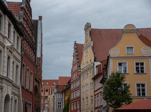 Prachtige oude huizen in de Hanzestad Stralsund