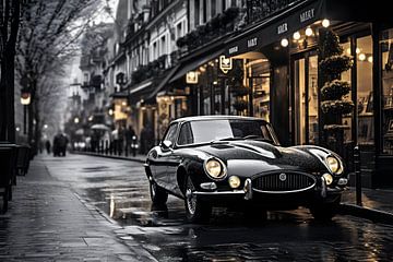 Jaguar E Type à Paris #1 sur Skyfall