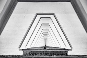 Zeeland Bridge from below. by Ron van der Stappen