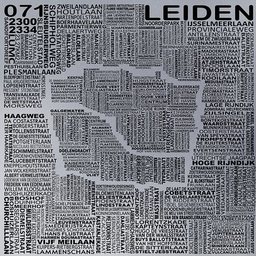 Karte von Leiden