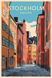 Stockholm, Sweden. by Poster Art Shop