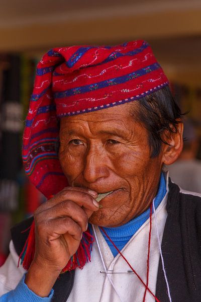 Taquile-indiaan van Franksfotoforum