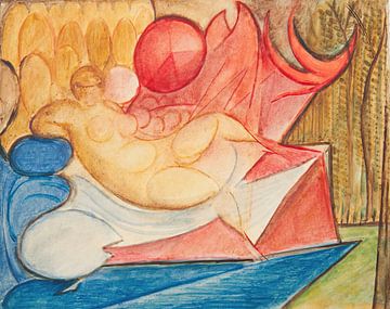 Leon Chwistek - Liggend vrouwelijk naakt (1922) van Peter Balan