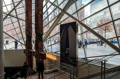 Indrukwekkend, WTC fundering in Memorial Centre NYC