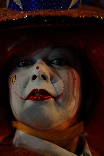 Kleurig nacht Portret van het Carnaval in Tenerife