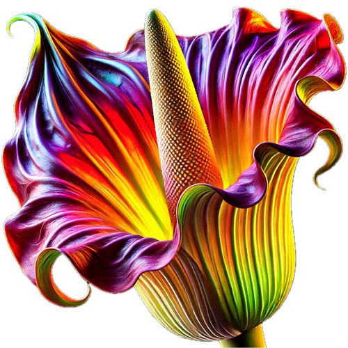 Titaniumwortel - De koningin der bloemen als indrukwekkend kunstwerk