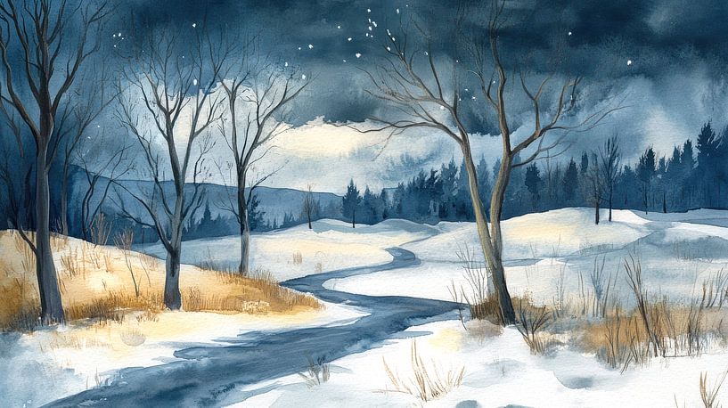 Winter is here by Jutta Maria Pusl