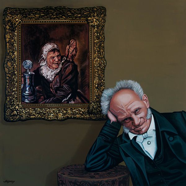 Schopenhauer and Malle Babbe by Frans Hals Painting by Paul Meijering