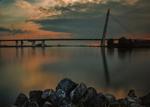 Zonsondergang aan de IJssel