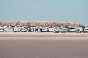 Strandhuisjes op IJmuiden van Foto Studio Labie