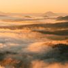 Nebelmeer über den Hügeln der Sächsischen Schweiz von Oliver Preuß