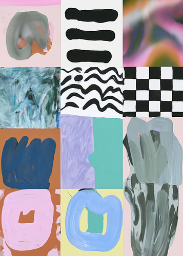 Playful Patterns - Speelse abstracte patronen en penseelstreken