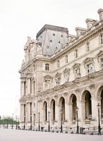 Louvre museum in Paris, analog photo
