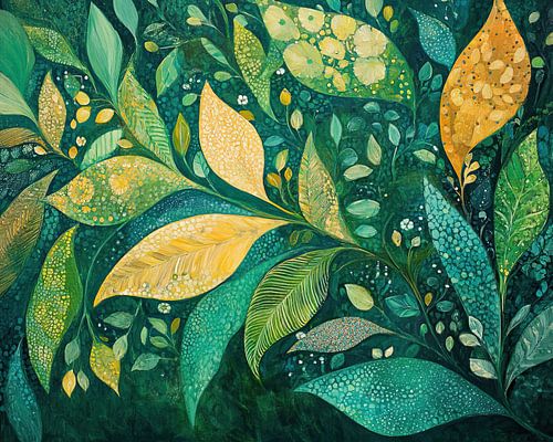 Weelderige Bladmotieven