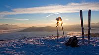 Capturing the sun's rays on the Hochkeil