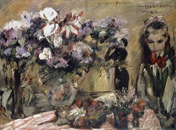 Blumen und Tochter Wilhelmine, Lovis Corinth