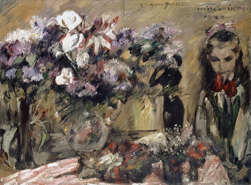 Flowers And Daughter Wilhelmine, Lovis Corinth by Masterful Masters