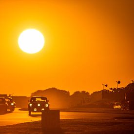 Goodwood Revival Sunset Cobra, Austin Healey, Jaguar sur Bob Van der Wolf