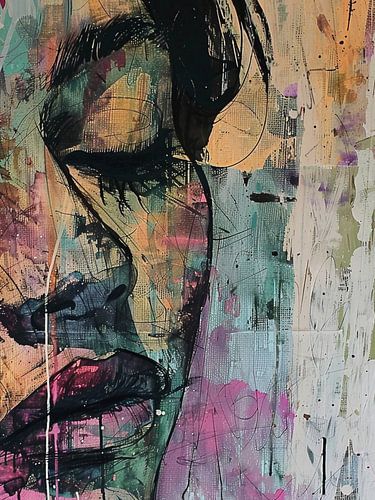 Modernes abstraktes Porträt