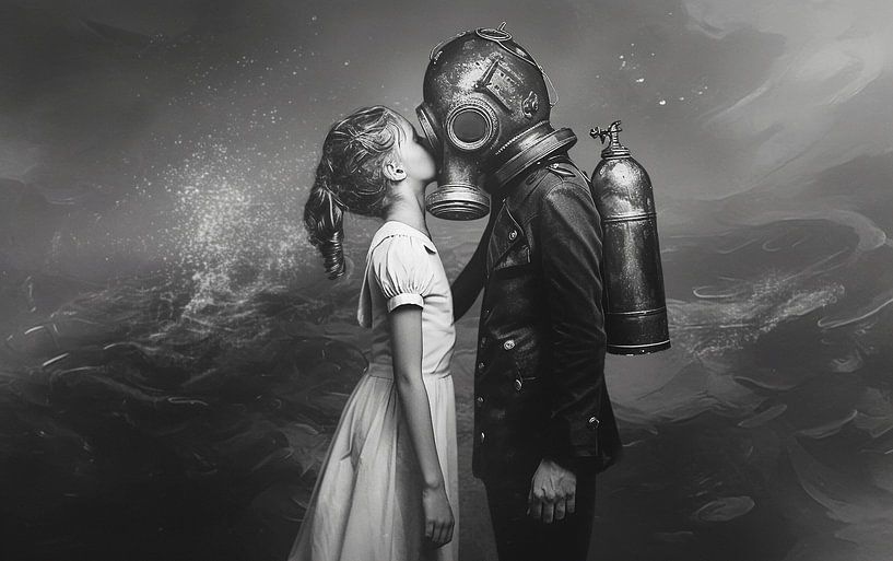 Unconditional Bonding | Dystopian portrait by KRAB Obscura