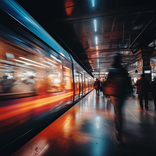 Trainstaton sur AI art Universe