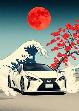 Lexus LC Ukiyo-e by MIROKKU