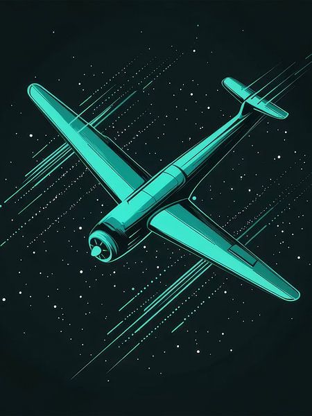Flugzeug im Weltraum von TOAN TRAN
