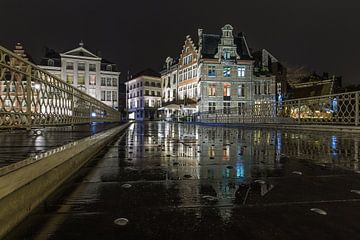 De brug over Leie in Gent