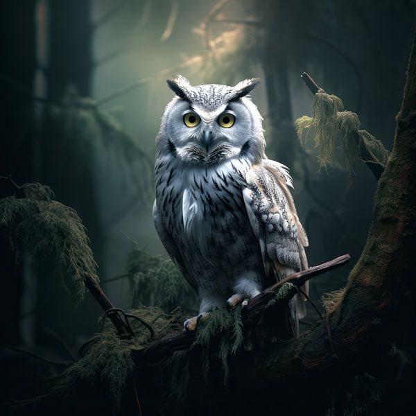 Owl in the forest by Ellen Reografie