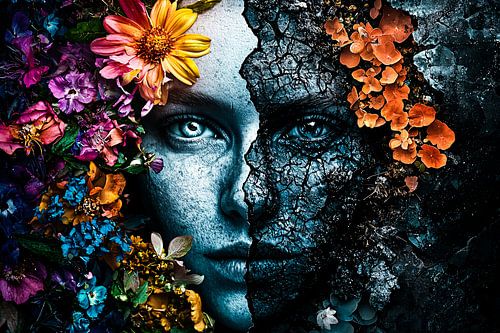 Bloemen en natuur portretkunst