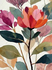 Modern flowers in soft shades by Color Square