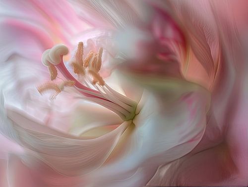 fantasie portret met bloemen