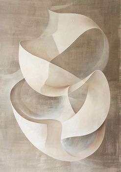 Abstracte Kunst Vormen | Elegante Vormen in Neutrale Kleuren