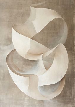 Abstracte Kunst Vormen | Elegante Vormen in Neutrale Kleuren van I ❤ Bloemen