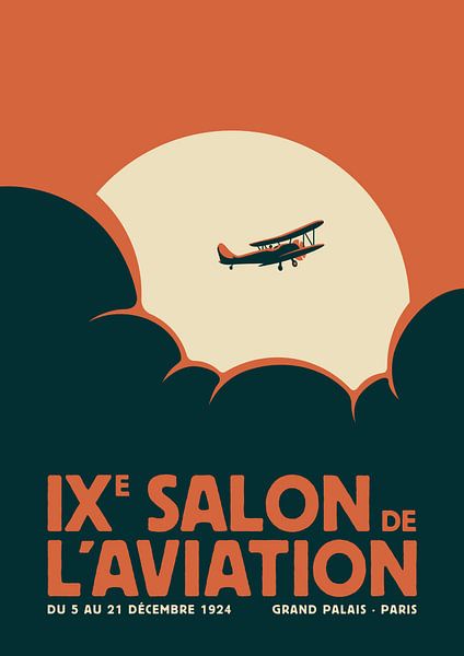 Salon de l'aviation (rood) van Rene Hamann