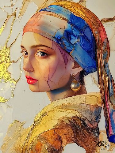 Pearl woman in Form and Imagination by René van den Berg