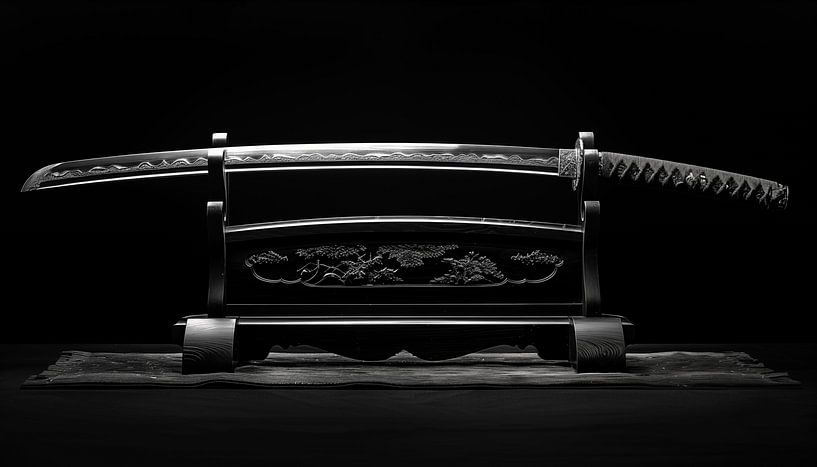 Katana japanisches schwert silber panorama von TheXclusive Art