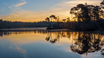 Panorama van een zonsopkomst van Stephan Krabbendam