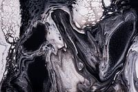 Couleurs liquides : Noir, gris, blanc et un peu de brun - gris